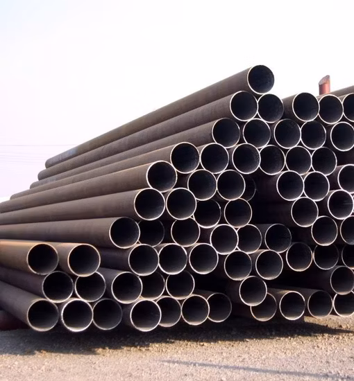 Tubo redondo de acero inoxidable de alta calidad Precio por pie Tubo de acero inoxidable de 4 pulgadas soldado para construir Tubo cuadrado negro Tubo rectangular de hierro