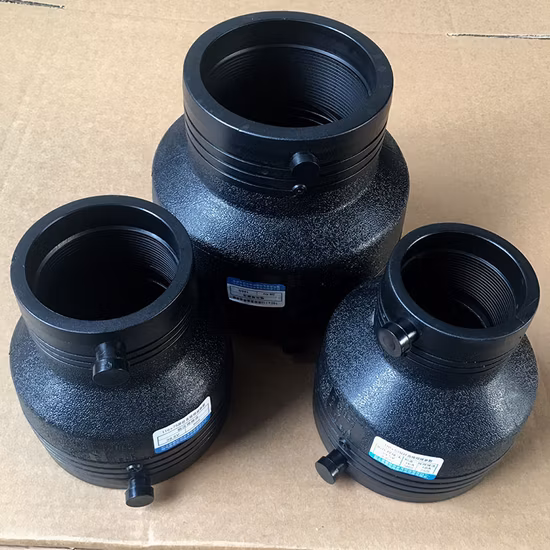 Fabricante de accesorios eléctricos PE100 de China para reductor de tubería de suministro de agua de HDPE